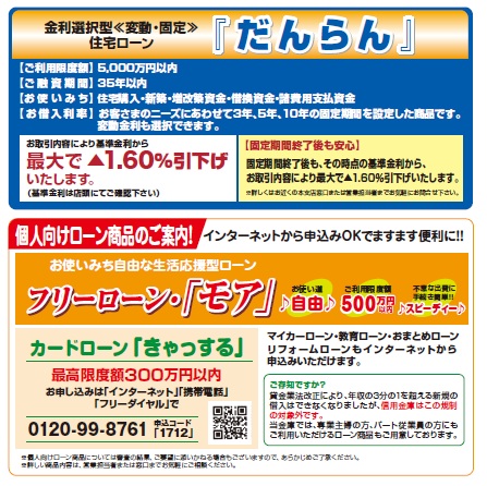 島根中央信用金庫の各種サービス・定期預金